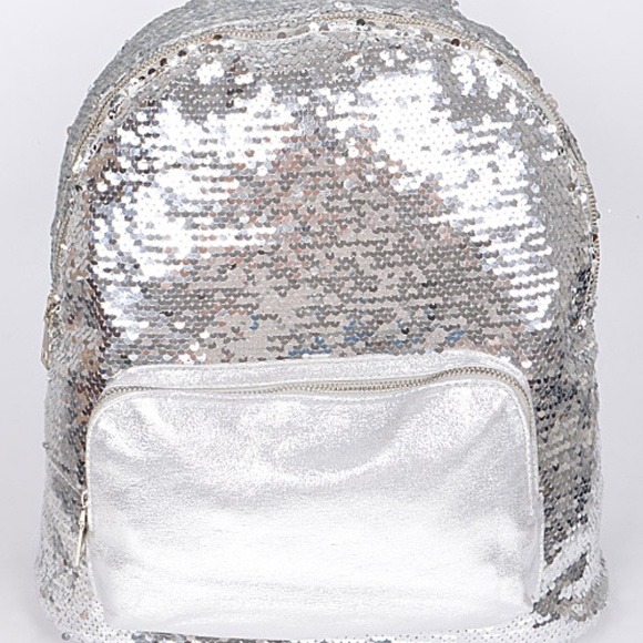 sequin school backpack